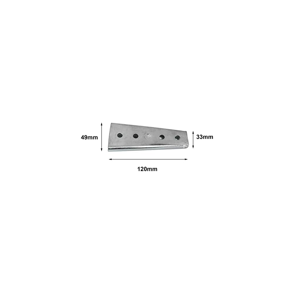 heyous 2 Sets 120x49mm Metal Silver Sectional Sofa Interlocking Connector Bed Parts Heavy Duty Interlocking Hangers Furniture Connector Bed Replacement Parts