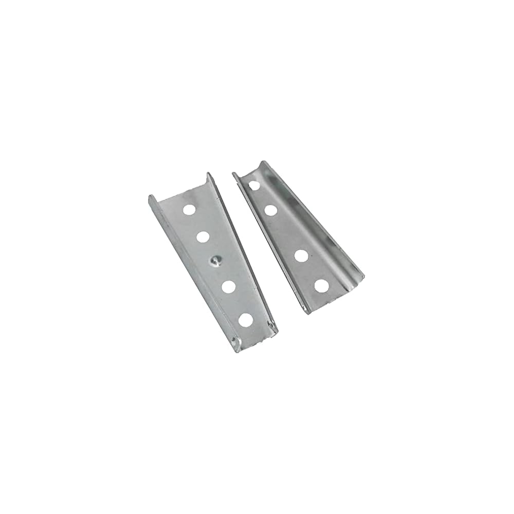 heyous 2 Sets 120x49mm Metal Silver Sectional Sofa Interlocking Connector Bed Parts Heavy Duty Interlocking Hangers Furniture Connector Bed Replacement Parts