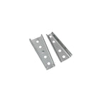 heyous 2 Sets 120x49mm Metal Silver Sectional Sofa Interlocking Connector Bed Parts Heavy Duty Interlocking Hangers Furniture Connector Bed Replacement Parts