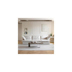JACH 122.82" Cloud Couch Sectional for Living Room, Modular 3 Seats Sofas, Convertible Sectional Couches, Cushion Covers Removable, Two Corners and One Middle Sofa for Living Room (Beige)