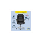 Serta Quinten 400 lb Commercial Grade Executive Chair with AIR Lumbar Technology, Big & Tall Comfortable Vegan Leather OfficeChair, Comfy Adjustable Desk Chairs with Lumbar Support, Black