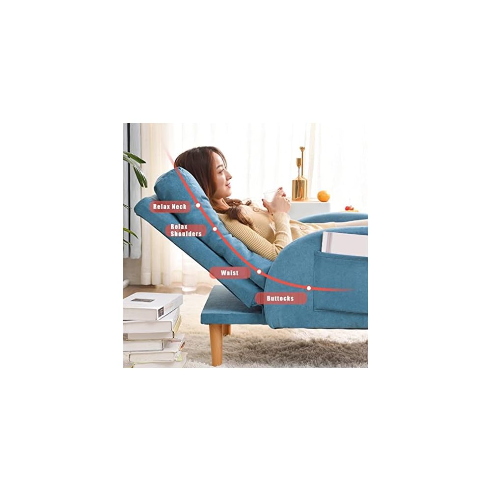 Adjustable Recliner Armchair with Footstool 3 Position Sofa Chair 150KG Weight Capacity Perfect for Living Room & Bedroom Comfort