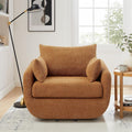 360° Swivel Accent Armchair, 39.3" Oversized, Curry